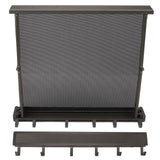 Retractable Clothes Drying Rack with Template Wall Mount Mesh Breathable Platform Aluminium Laundry Drying Rack for Patio Bathroom Grey