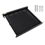 Retractable Clothes Drying Rack with Template Wall Mount Mesh Breathable Platform Aluminium Laundry Drying Rack for Patio Bathroom Black