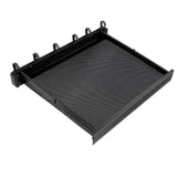Retractable Clothes Drying Rack with Template Wall Mount Mesh Breathable Platform Aluminium Laundry Drying Rack for Patio Bathroom Black - Top-Down View