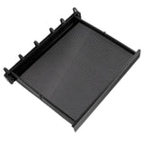 Retractable Clothes Drying Rack with Template Wall Mount Mesh Breathable Platform Aluminium Laundry Drying Rack for Patio Bathroom Black