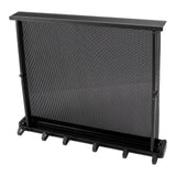 Retractable Clothes Drying Rack with Template Wall Mount Mesh Breathable Platform Aluminium Laundry Drying Rack for Patio Bathroom Black