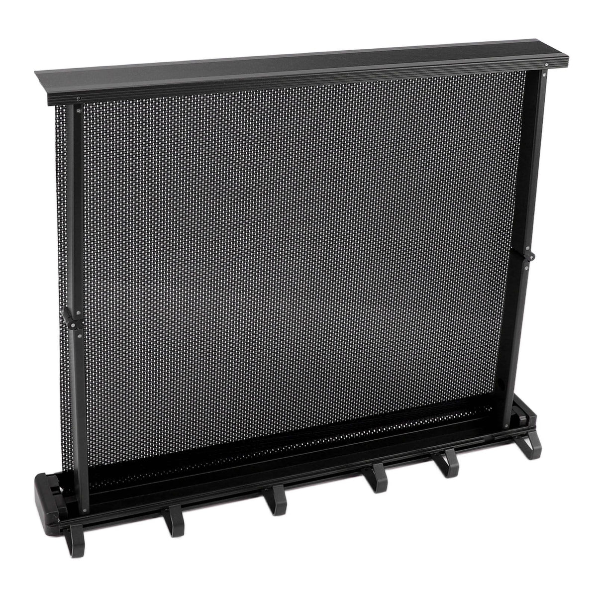 Retractable Clothes Drying Rack with Template Wall Mount Mesh Breathable Platform Aluminium Laundry Drying Rack for Patio Bathroom Black