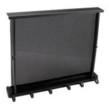 Retractable Clothes Drying Rack with Template Wall Mount Mesh Breathable Platform Aluminium Laundry Drying Rack for Patio Bathroom Black