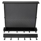 Retractable Clothes Drying Rack with Template Wall Mount Mesh Breathable Platform Aluminium Laundry Drying Rack for Patio Bathroom Black