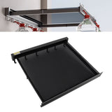 Retractable Clothes Drying Rack with Template Wall Mount Mesh Breathable Platform Aluminium Laundry Drying Rack for Patio Bathroom Black - Extra Image