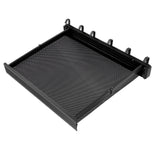 Retractable Clothes Drying Rack with Template Wall Mount Mesh Breathable Platform Aluminium Laundry Drying Rack for Patio Bathroom Black