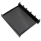 Retractable Clothes Drying Rack with Template Wall Mount Mesh Breathable Platform Aluminium Laundry Drying Rack for Patio Bathroom Black