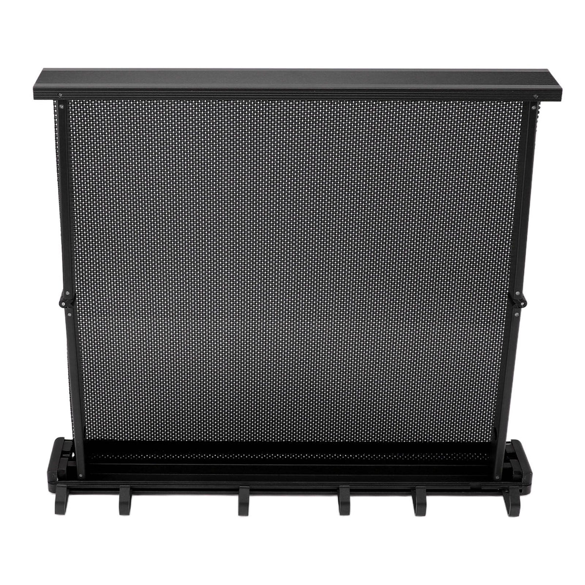 Retractable Clothes Drying Rack with Template Wall Mount Mesh Breathable Platform Aluminium Laundry Drying Rack for Patio Bathroom Black