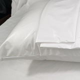 Waterproof Pillow Protector Polyester Fiber White Comfortable 16.9x28.7in Pillow Covers for Sleeping - Extra Image