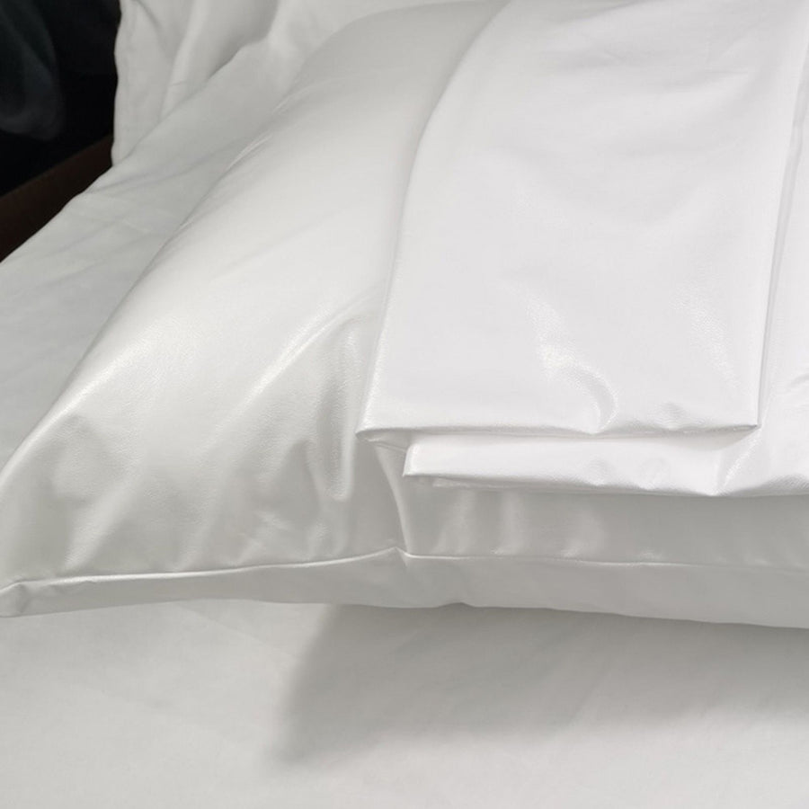 Waterproof Pillow Protector Polyester Fiber White Comfortable 16.9x28.7in Pillow Covers for Sleeping, image 10