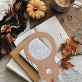 Wood Magnifying Glass Small Portable Smoothing Sturdy Multi Purpose Wooden Magnifier for Book Reading Study Home