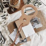 Wood Magnifying Glass Small Portable Smoothing Sturdy Multi Purpose Wooden Magnifier for Book Reading Study Home