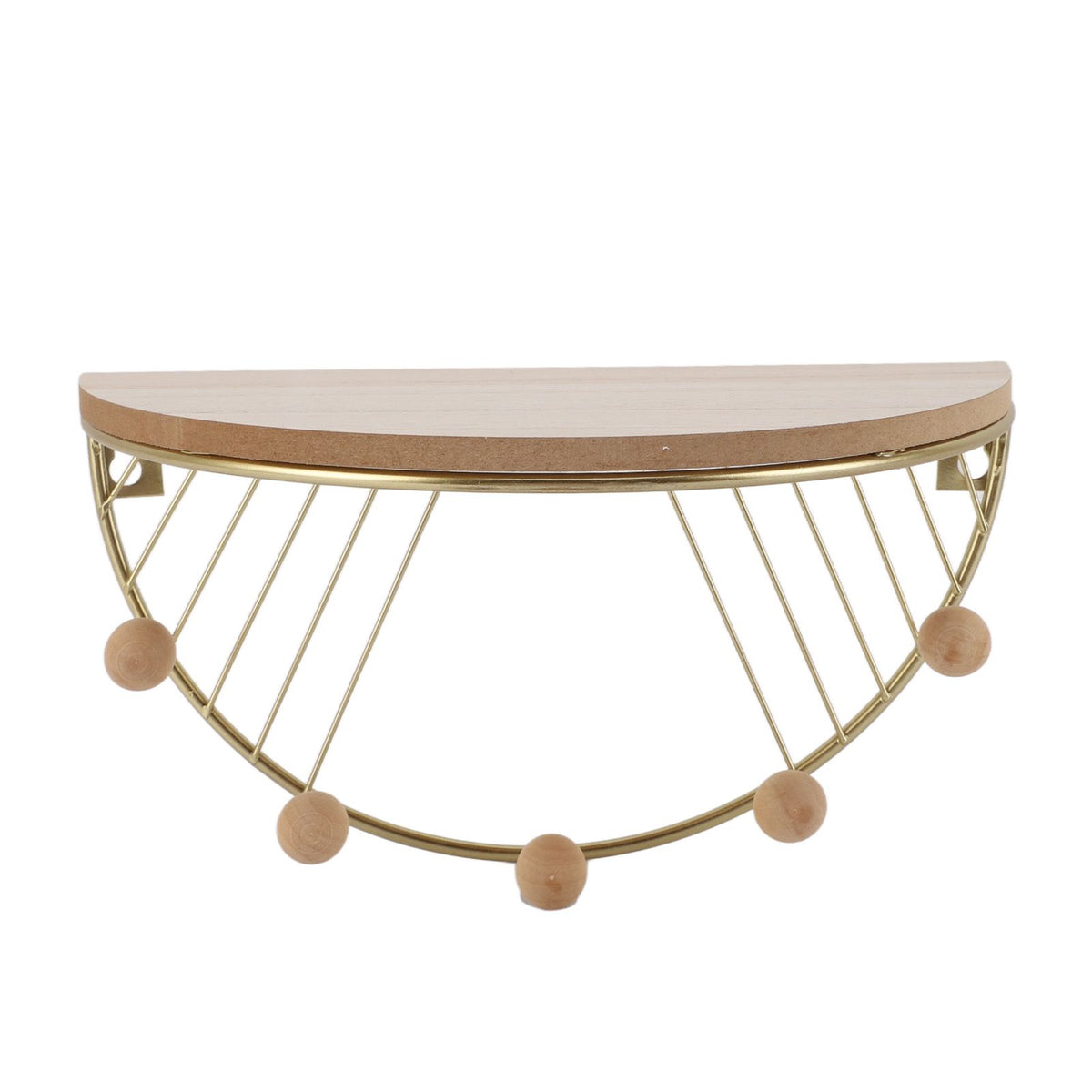 Modern Wall Shelves Fan Shaped Textured Exquisite Floating Shelves for Living Rooms Bedrooms Study Rooms Gold