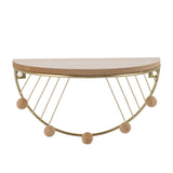 Modern Wall Shelves Fan Shaped Textured Exquisite Floating Shelves for Living Rooms Bedrooms Study Rooms Gold