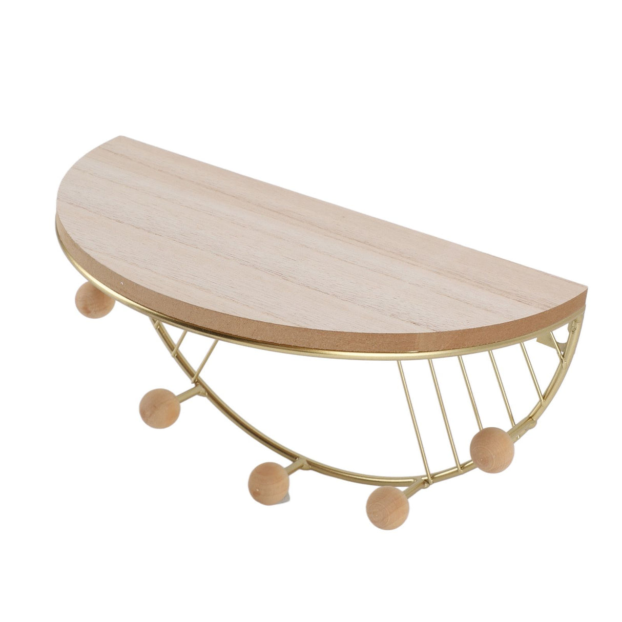 Modern Wall Shelves Fan Shaped Textured Exquisite Floating Shelves for Living Rooms Bedrooms Study Rooms Gold