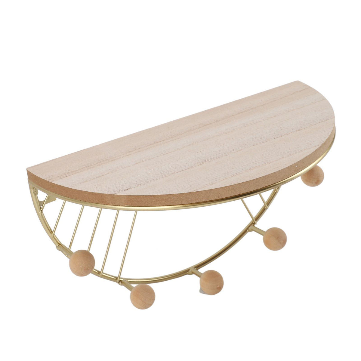 Modern Wall Shelves Fan Shaped Textured Exquisite Floating Shelves for Living Rooms Bedrooms Study Rooms Gold