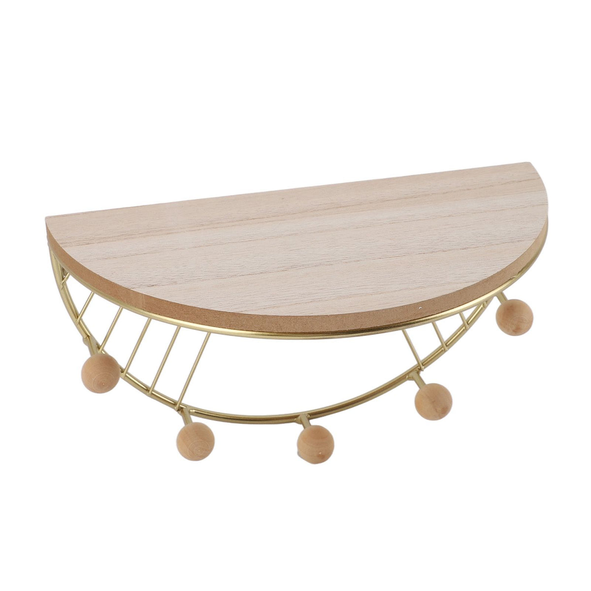Modern Wall Shelves Fan Shaped Textured Exquisite Floating Shelves for Living Rooms Bedrooms Study Rooms Gold