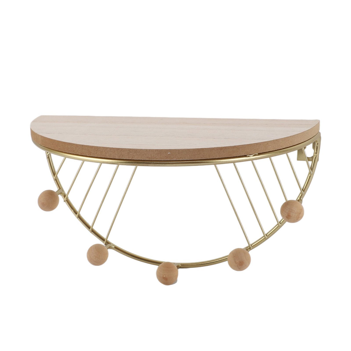 Modern Wall Shelves Fan Shaped Textured Exquisite Floating Shelves for Living Rooms Bedrooms Study Rooms Gold