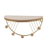 Modern Wall Shelves Fan Shaped Textured Exquisite Floating Shelves for Living Rooms Bedrooms Study Rooms Gold