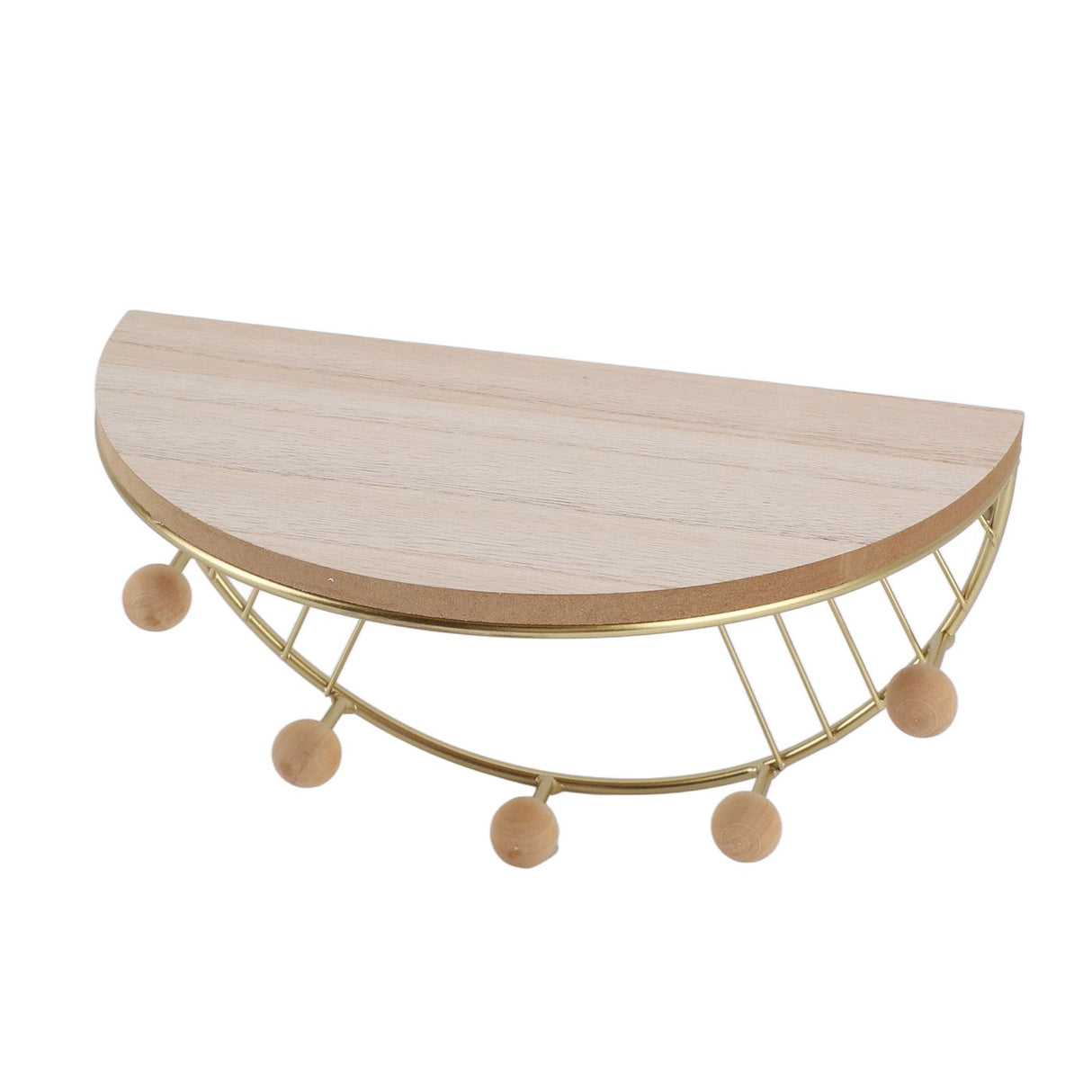 Modern Wall Shelves Fan Shaped Textured Exquisite Floating Shelves for Living Rooms Bedrooms Study Rooms Gold