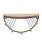 Modern Wall Shelves Fan Shaped Textured Exquisite Floating Shelves for Living Rooms Bedrooms Study Rooms Black