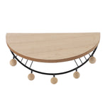 Modern Wall Shelves Fan Shaped Textured Exquisite Floating Shelves for Living Rooms Bedrooms Study Rooms Black