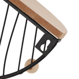 Modern Wall Shelves Fan Shaped Textured Exquisite Floating Shelves for Living Rooms Bedrooms Study Rooms Black - Extra Image