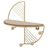 Wall Hanging Rack Iron Art Versatile Practical Wall Decoration Storage Rack for Home - Rear View