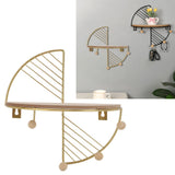 Wall Hanging Rack Iron Art Versatile Practical Wall Decoration Storage Rack for Home