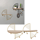 Wall Hanging Rack Iron Art Versatile Practical Wall Decoration Storage Rack for Home