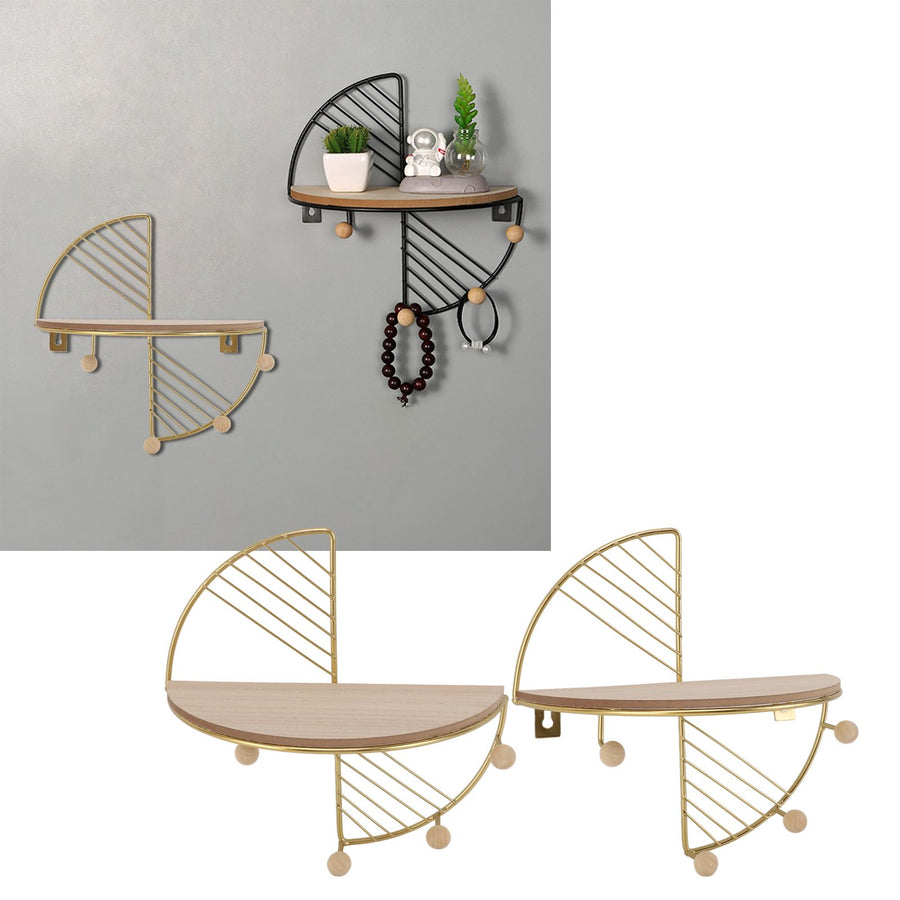 Wall Hanging Rack Iron Art Versatile Practical Wall Decoration Storage Rack for Home