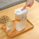 Fridge Door Water Pitcher 2500ML Large Capacity Refrigerator Water Pitcher with Lid for Picnics Trips