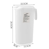 Fridge Door Water Pitcher 2500ML Large Capacity Refrigerator Water Pitcher with Lid for Picnics Trips - Extra Image