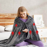 Electric Heated Blanket USB Powered 3 Levels Adjustable Fast Heating Heated Throw Cover for Home