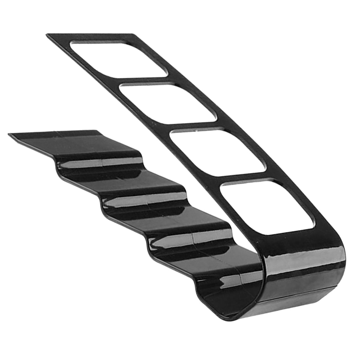 Remote Control Holder with 4 Compartments Plastic Easily Accessible TV Remote Caddy for Media Accessories Black