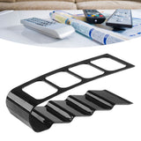Remote Control Holder with 4 Compartments Plastic Easily Accessible TV Remote Caddy for Media Accessories Black - 45-Degree Angle