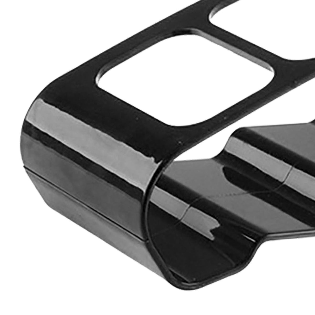 Remote Control Holder with 4 Compartments Plastic Easily Accessible TV Remote Caddy for Media Accessories Black