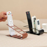 Remote Control Holder with 4 Compartments Plastic Easily Accessible TV Remote Caddy for Media Accessories Black - Extra Image
