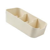Plastic Drawer Organizers Trapezoid Stackable Tabletop Socks Underwear Organizer Storage Box for Closet - Side View