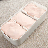 Plastic Drawer Organizers Trapezoid Stackable Tabletop Socks Underwear Organizer Storage Box for Closet - Rear View