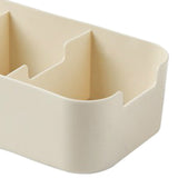 Plastic Drawer Organizers Trapezoid Stackable Tabletop Socks Underwear Organizer Storage Box for Closet - Close-Up Angle