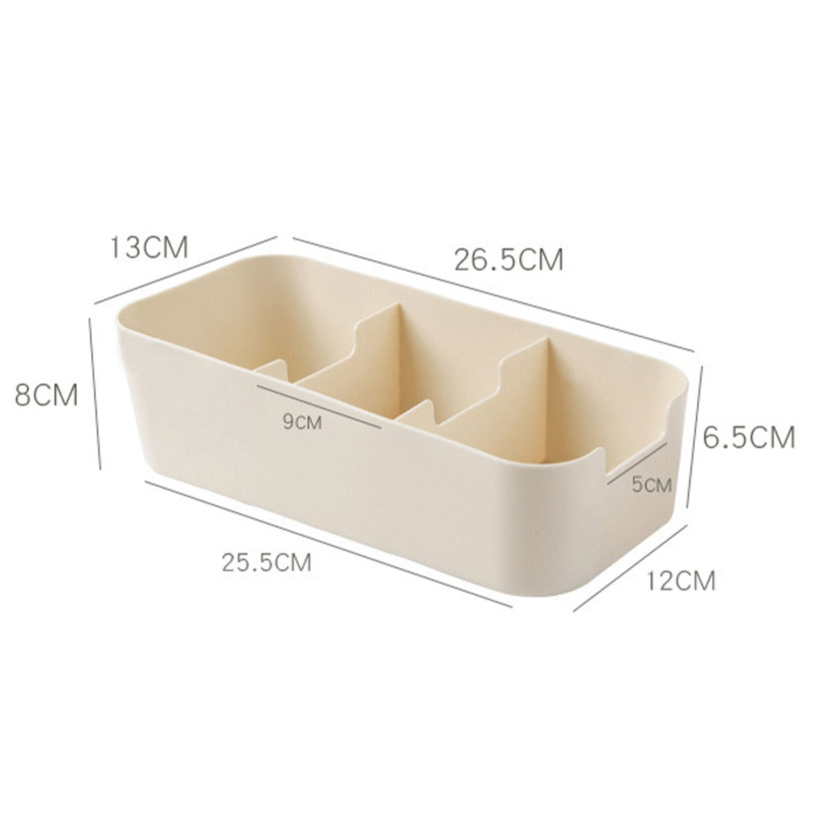 Plastic Drawer Organizers Trapezoid Stackable Tabletop Socks Underwear Organizer Storage Box for Closet