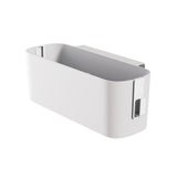 Hanging Storage Container Multifunctional Space Saving Wall Mounted Storage Box Makeup Organizer Tissue Box White