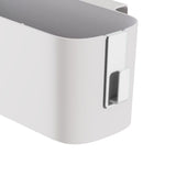 Hanging Storage Container Multifunctional Space Saving Wall Mounted Storage Box Makeup Organizer Tissue Box White - Close-Up Angle