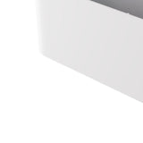 Hanging Storage Container Multifunctional Space Saving Wall Mounted Storage Box Makeup Organizer Tissue Box White