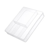 Desktop Organizer Box Drawer Divider Tray Desk Makeup Classification Storage Box for Bathroom Office Transparent - Front View