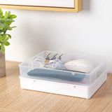 Desktop Organizer Box Drawer Divider Tray Desk Makeup Classification Storage Box for Bathroom Office Transparent