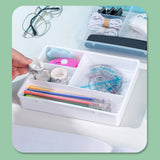 Desktop Organizer Box Drawer Divider Tray Desk Makeup Classification Storage Box for Bathroom Office Transparent - Extra Image