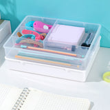 Desktop Organizer Box Drawer Divider Tray Desk Makeup Classification Storage Box for Bathroom Office Transparent - Extra Image