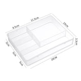 Desktop Organizer Box Drawer Divider Tray Desk Makeup Classification Storage Box for Bathroom Office Transparent - Extra Image
